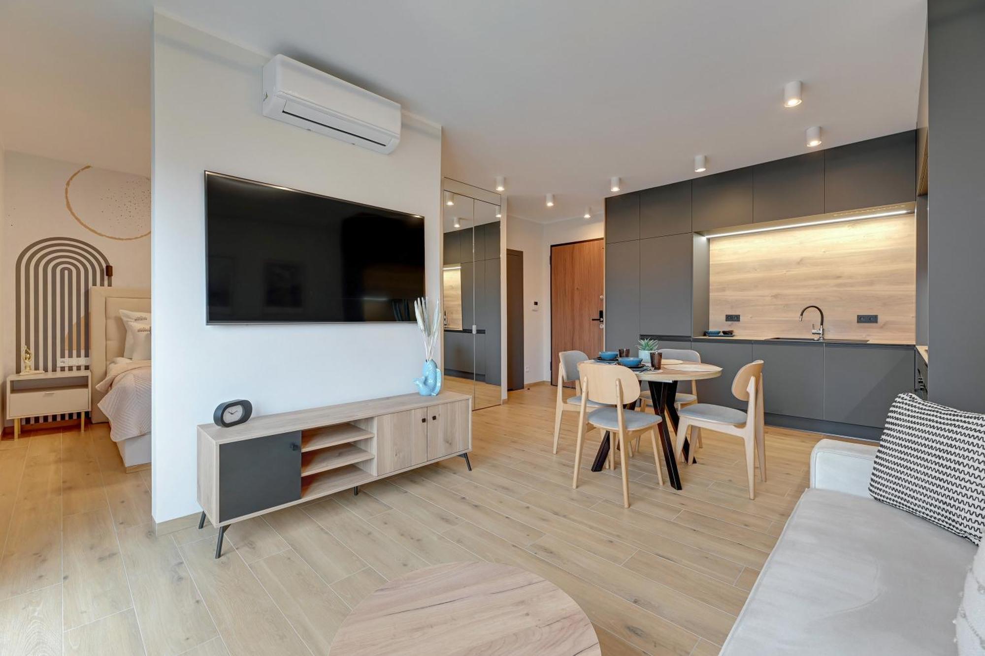 Nadmotlawie Estate Gym, Sauna & Parking By Downtown Apartments Gdansk Ngoại thất bức ảnh