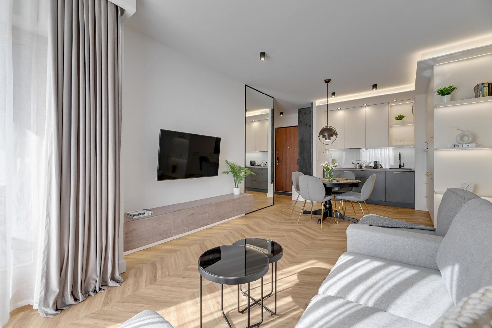 Nadmotlawie Estate Gym, Sauna & Parking By Downtown Apartments Gdansk Phòng bức ảnh